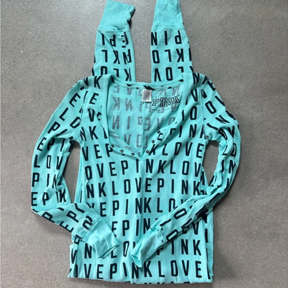 PINK Victoria's Secret Mint Onsie XS - Picture 1 of 2